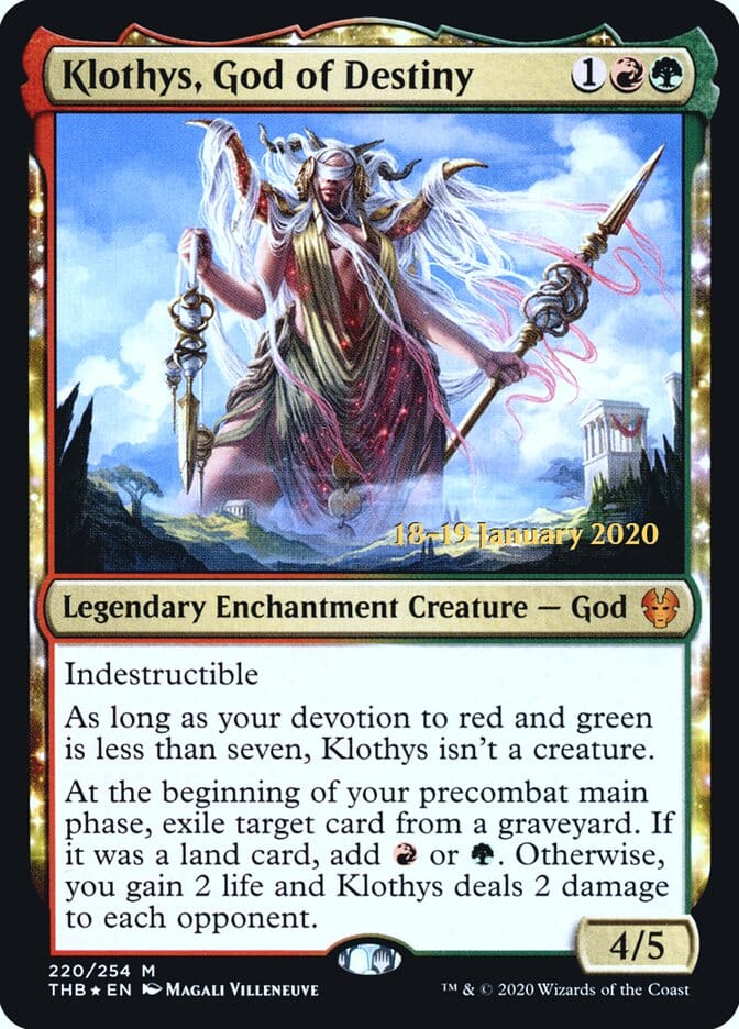 Klothys, God of Destiny [Theros Beyond Death Prerelease Promos] MTG Single Magic: The Gathering  | Multizone: Comics And Games