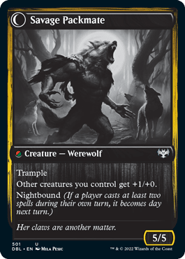 Child of the Pack // Savage Packmate [Innistrad: Double Feature] MTG Single Magic: The Gathering  | Multizone: Comics And Games