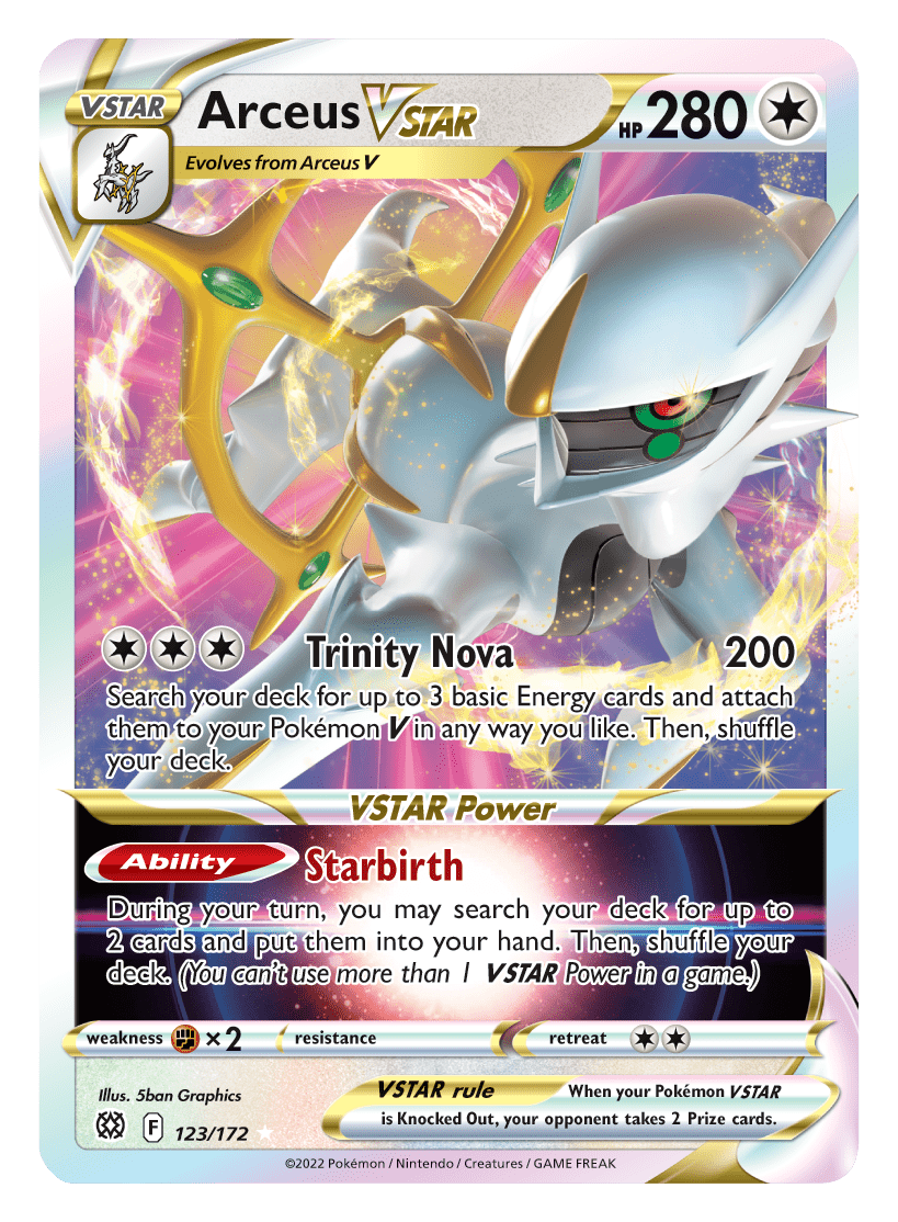 Arceus VSTAR (123/172) [Sword & Shield: Brilliant Stars] Pokemon Single Pokémon  | Multizone: Comics And Games