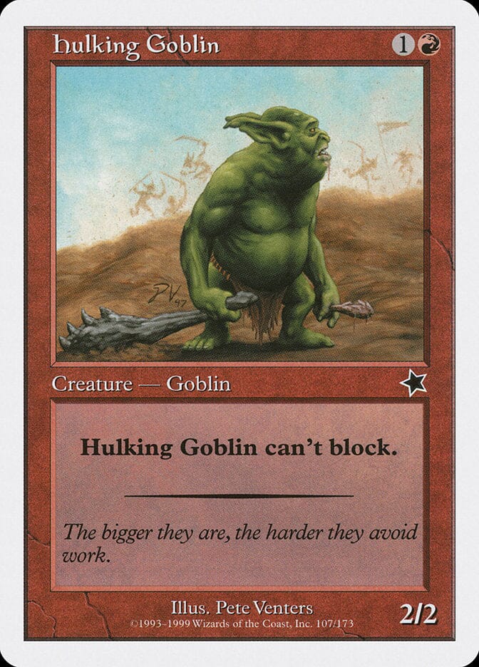 Hulking Goblin [Starter 1999] MTG Single Magic: The Gathering  | Multizone: Comics And Games