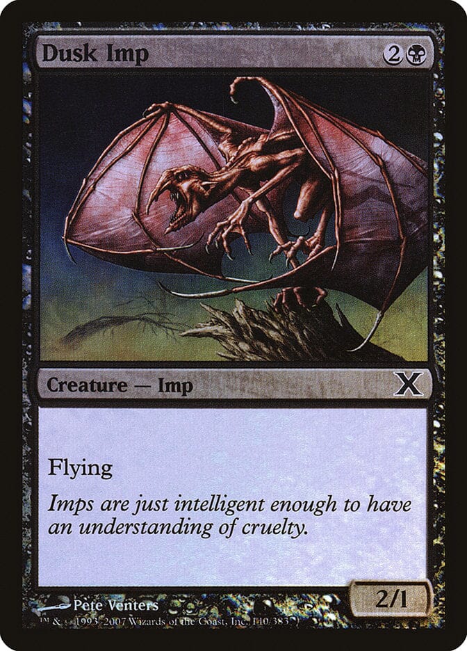 Dusk Imp (Premium Foil) [Tenth Edition] MTG Single Magic: The Gathering  | Multizone: Comics And Games