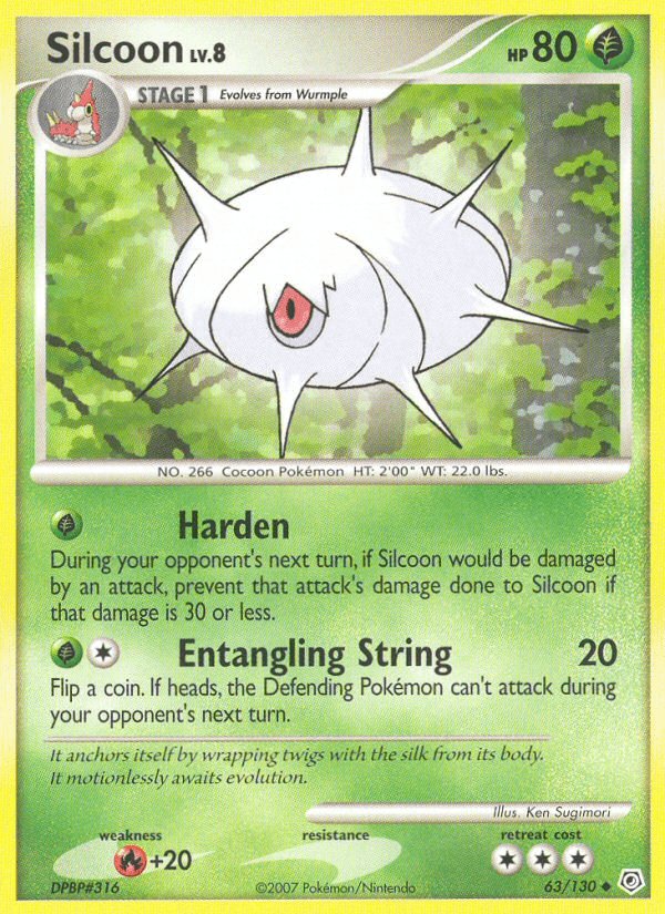 Silcoon (63/130) [Diamond & Pearl: Base Set] Pokemon Single Pokémon  | Multizone: Comics And Games