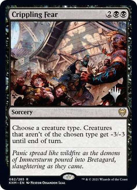 Crippling Fear [Kaldheim Promo Pack] MTG Single Magic: The Gathering  | Multizone: Comics And Games
