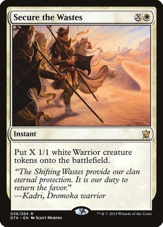 Secure the Wastes [Dragons of Tarkir] MTG Single Magic: The Gathering  | Multizone: Comics And Games
