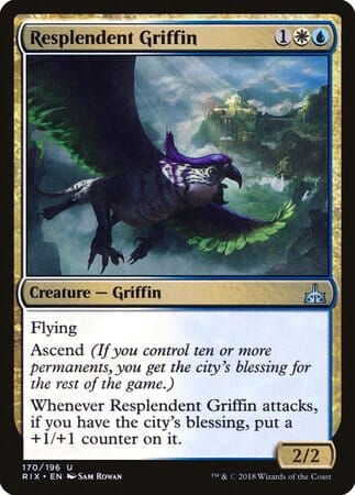 Resplendent Griffin [Rivals of Ixalan] MTG Single Magic: The Gathering  | Multizone: Comics And Games