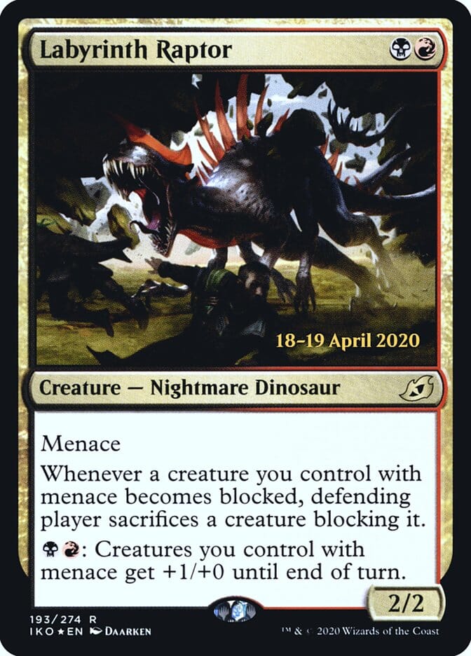 Labyrinth Raptor [Ikoria: Lair of Behemoths Prerelease Promos] MTG Single Magic: The Gathering  | Multizone: Comics And Games