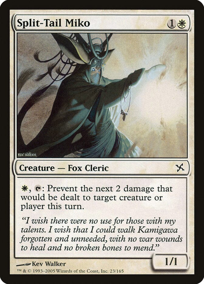Split-Tail Miko [Betrayers of Kamigawa] MTG Single Magic: The Gathering  | Multizone: Comics And Games
