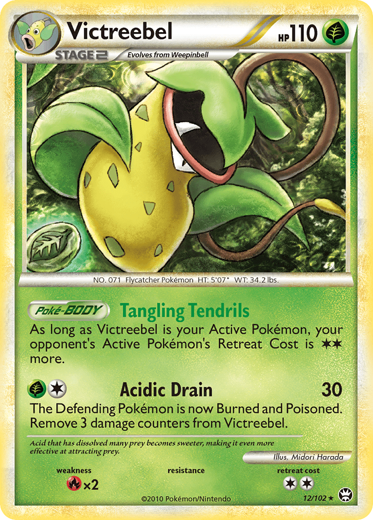 Victreebel (12/102) [HeartGold & SoulSilver: Triumphant] Pokemon Single Pokémon  | Multizone: Comics And Games