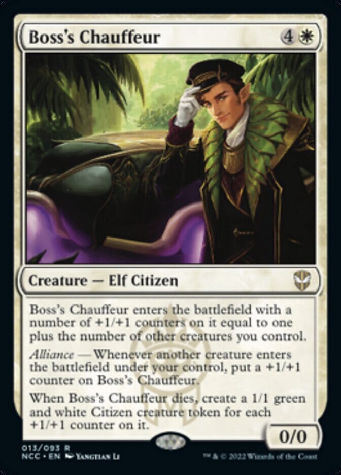 Boss's Chauffeur [Streets of New Capenna Commander] MTG Single Magic: The Gathering  | Multizone: Comics And Games