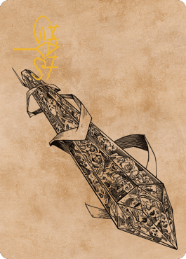 Stonespeaker Crystal Art Card (Gold-Stamped Signature) [Commander Legends: Battle for Baldur's Gate Art Series] MTG Single Magic: The Gathering  | Multizone: Comics And Games