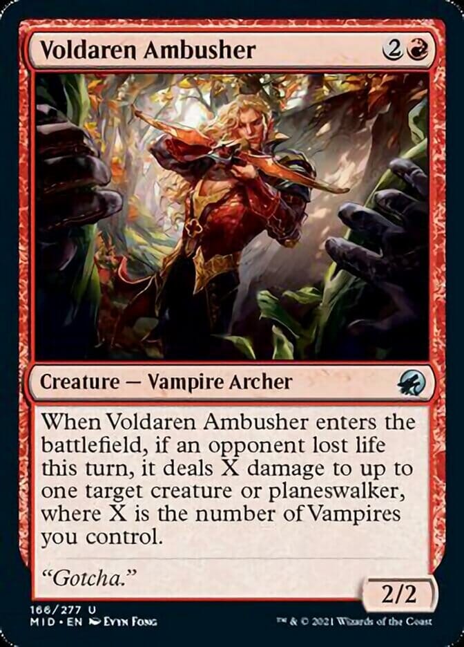 Voldaren Ambusher [Innistrad: Midnight Hunt] MTG Single Magic: The Gathering  | Multizone: Comics And Games