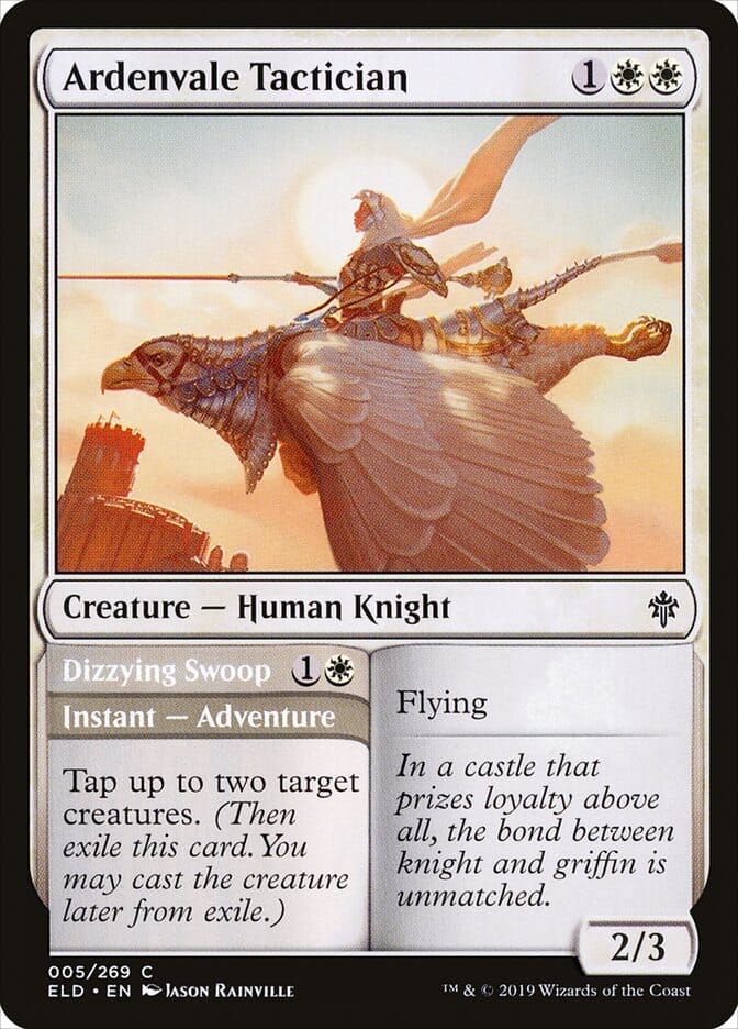Ardenvale Tactician // Dizzying Swoop [Throne of Eldraine] MTG Single Magic: The Gathering  | Multizone: Comics And Games
