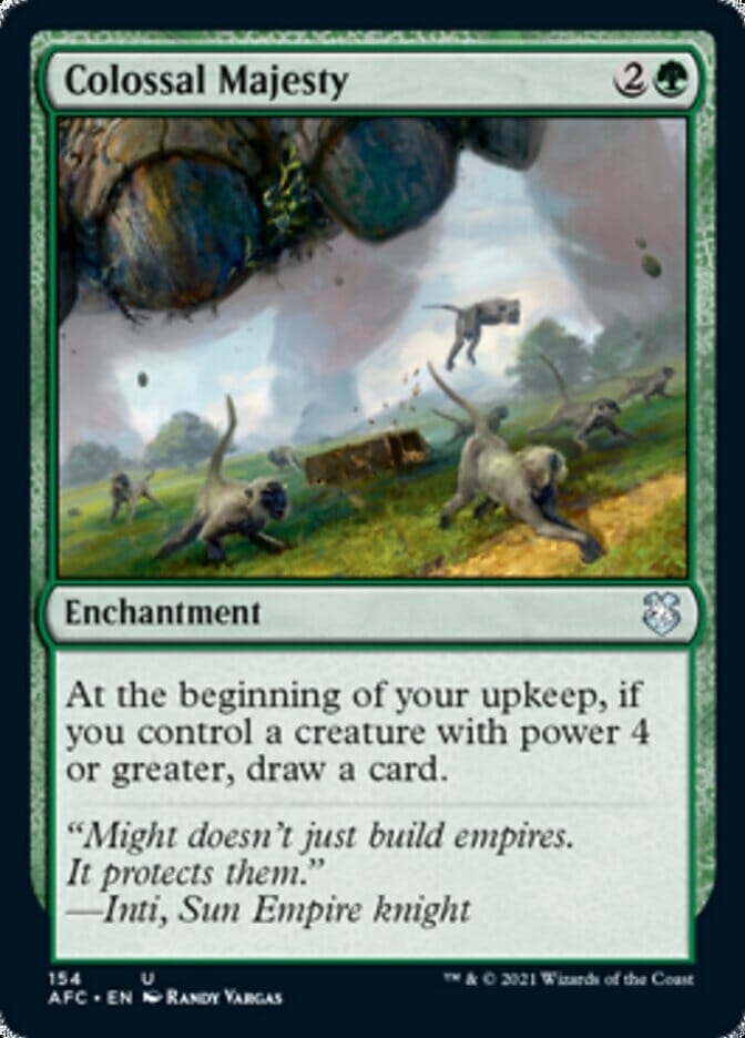 Colossal Majesty [Dungeons & Dragons: Adventures in the Forgotten Realms Commander] MTG Single Magic: The Gathering  | Multizone: Comics And Games