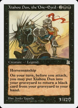 Xiahou Dun, the One-Eyed [Portal Three Kingdoms] MTG Single Magic: The Gathering  | Multizone: Comics And Games