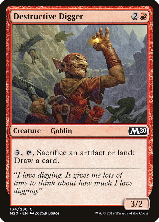 Destructive Digger [Core Set 2020] MTG Single Magic: The Gathering  | Multizone: Comics And Games