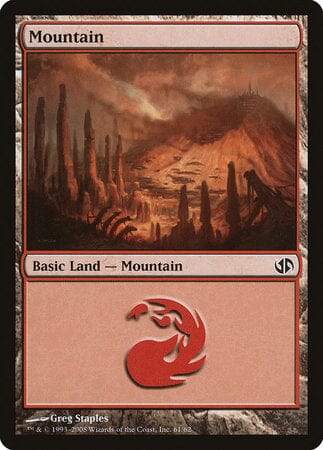 Mountain (61) [Duel Decks: Jace vs. Chandra] MTG Single Magic: The Gathering  | Multizone: Comics And Games