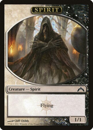 Spirit Token (Black/White) [Gatecrash Tokens] MTG Single Magic: The Gathering  | Multizone: Comics And Games