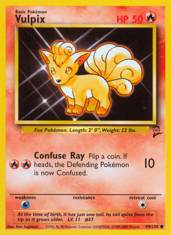 Vulpix (99/130) [Base Set 2] Pokemon Single Pokémon  | Multizone: Comics And Games