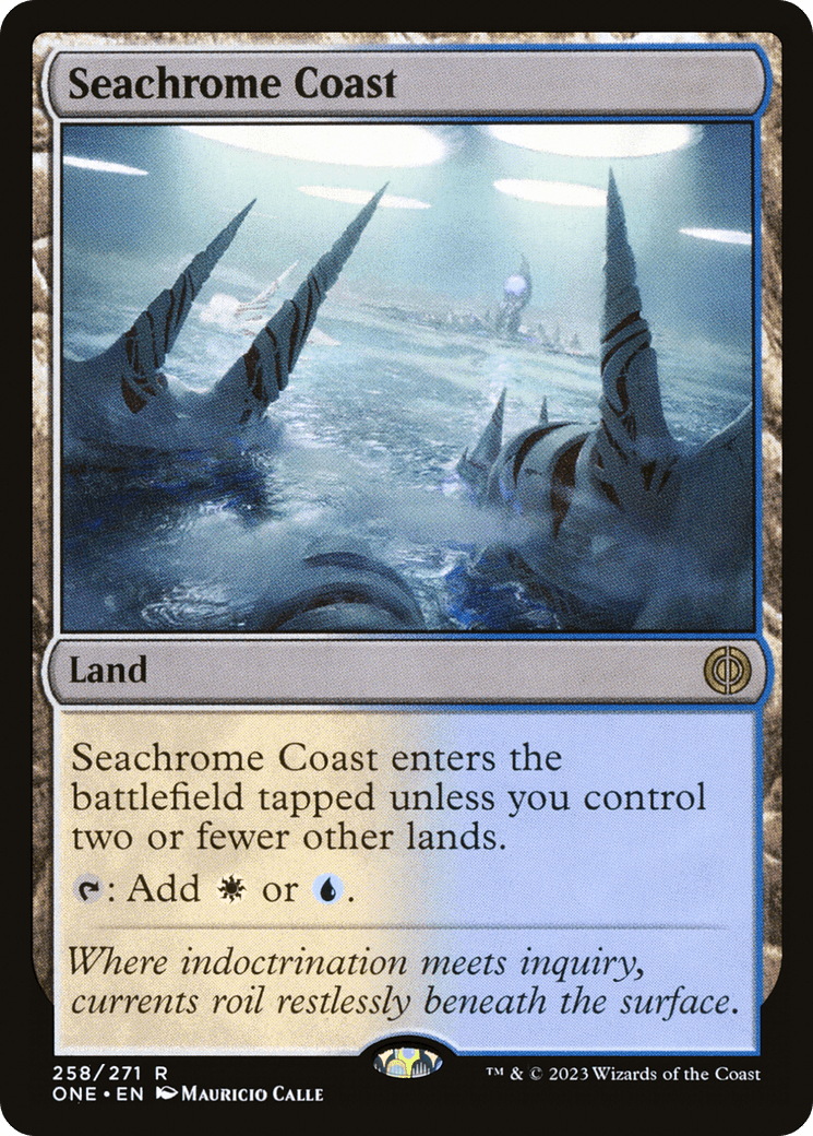 Seachrome Coast [Phyrexia: All Will Be One] MTG Single Magic: The Gathering  | Multizone: Comics And Games