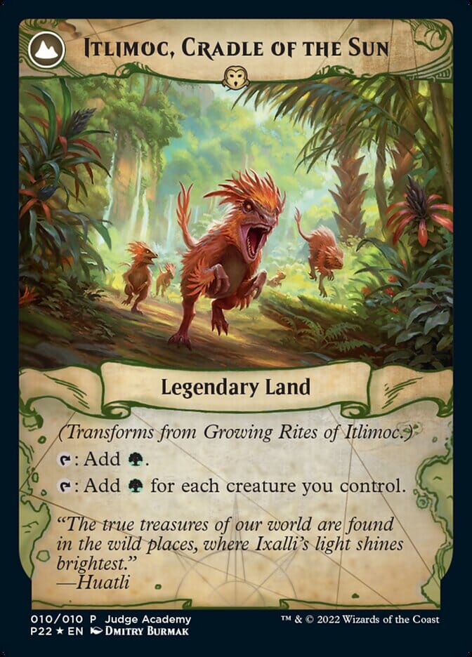 Growing Rites of Itlimoc // Itlimoc, Cradle of the Sun [Judge Gift Cards 2022] MTG Single Magic: The Gathering  | Multizone: Comics And Games