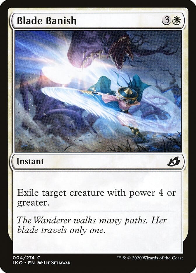 Blade Banish [Ikoria: Lair of Behemoths] MTG Single Magic: The Gathering  | Multizone: Comics And Games
