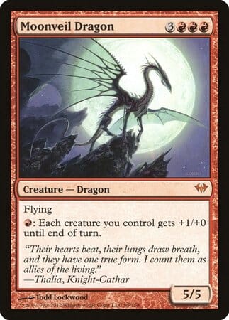 Moonveil Dragon [Dark Ascension] MTG Single Magic: The Gathering  | Multizone: Comics And Games