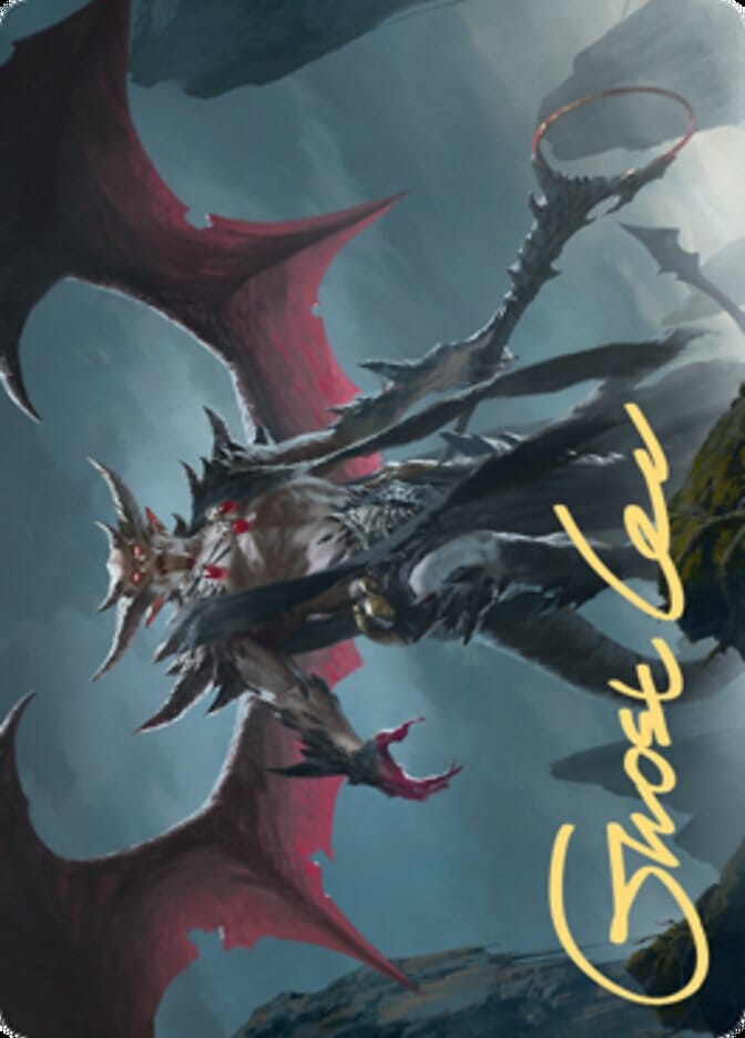 Taborax, Hope's Demise Art Card (Gold-Stamped Signature) [Zendikar Rising Art Series] MTG Single Magic: The Gathering  | Multizone: Comics And Games