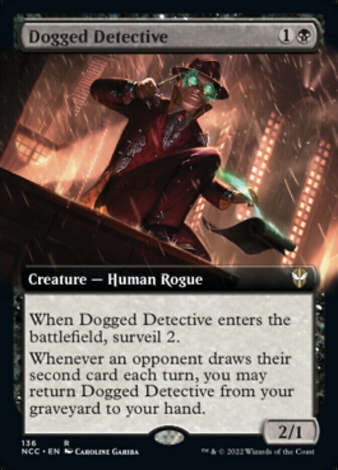 Dogged Detective (Extended Art) [Streets of New Capenna Commander] MTG Single Magic: The Gathering  | Multizone: Comics And Games