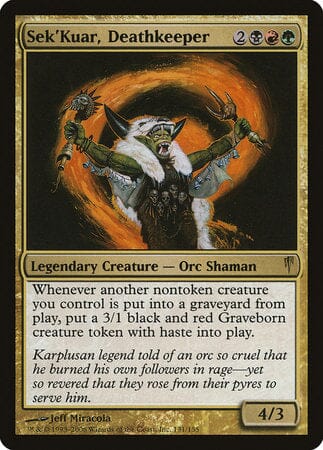 Sek'Kuar, Deathkeeper [Coldsnap] MTG Single Magic: The Gathering  | Multizone: Comics And Games