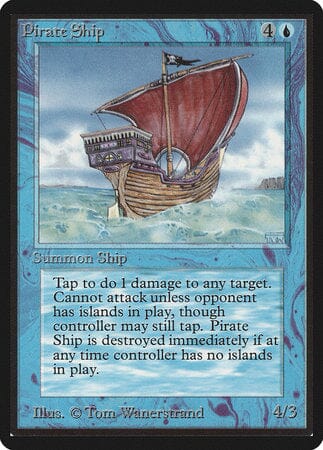 Pirate Ship [Limited Edition Beta] MTG Single Magic: The Gathering  | Multizone: Comics And Games