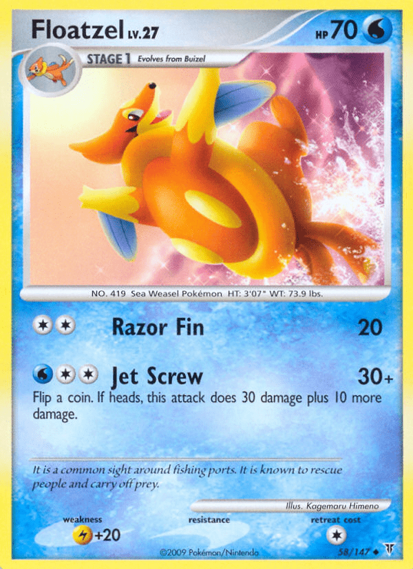 Floatzel (58/147) [Platinum: Supreme Victors] Pokemon Single Pokémon  | Multizone: Comics And Games