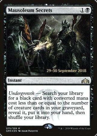 Mausoleum Secrets [Guilds of Ravnica Promos] MTG Single Magic: The Gathering  | Multizone: Comics And Games