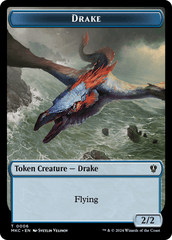 Drake // Koma's Coil Double-Sided Token [Murders at Karlov Manor Commander Tokens] MTG Single Magic: The Gathering  | Multizone: Comics And Games