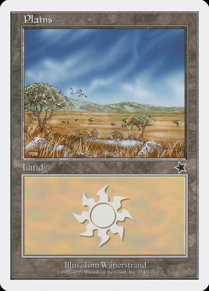 Plains (154) [Starter 1999] MTG Single Magic: The Gathering  | Multizone: Comics And Games