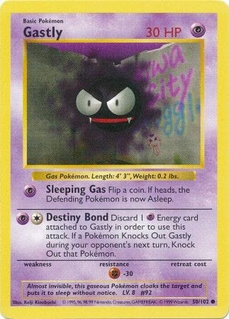 Gastly (50/102) [Base Set Shadowless Unlimited] Pokemon Single Pokémon  | Multizone: Comics And Games