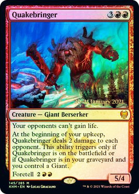 Quakebringer [Kaldheim Prerelease Promos] MTG Single Magic: The Gathering  | Multizone: Comics And Games