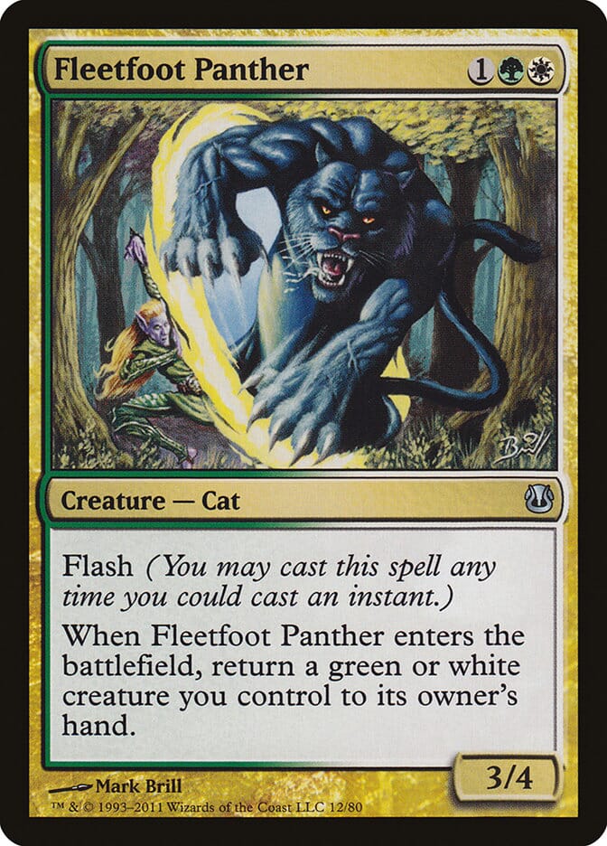 Fleetfoot Panther [Duel Decks: Ajani vs. Nicol Bolas] MTG Single Magic: The Gathering  | Multizone: Comics And Games