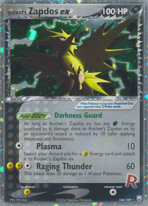 Rocket's Zapdos ex (106/109) [EX: Team Rocket Returns] Pokemon Single Pokémon  | Multizone: Comics And Games