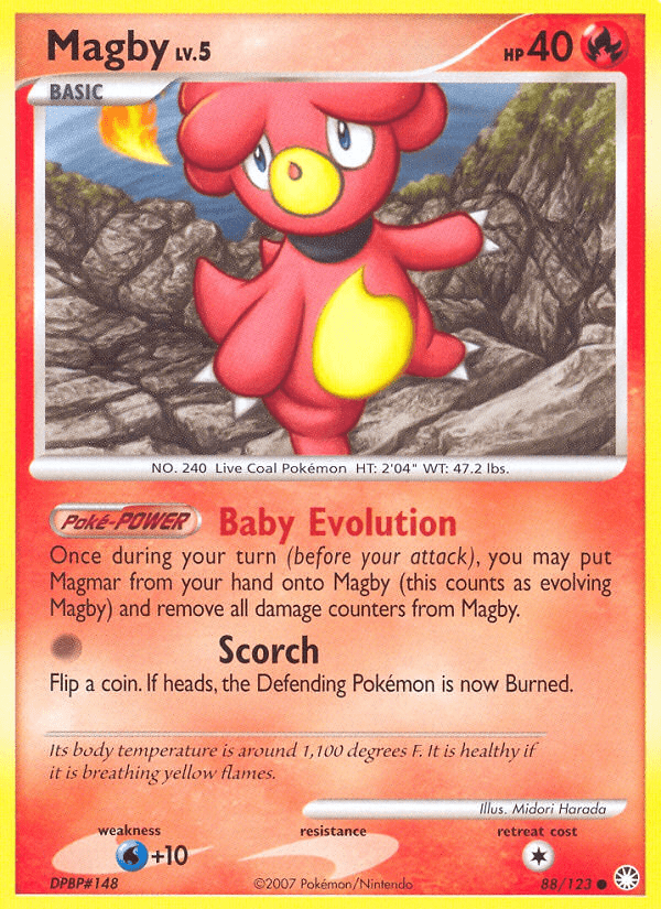 Magby (88/123) [Diamond & Pearl: Mysterious Treasures] Pokemon Single Pokémon  | Multizone: Comics And Games