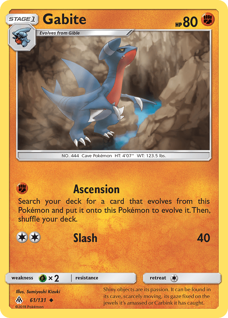 Gabite (61/131) [Sun & Moon: Forbidden Light] Pokemon Single Pokémon  | Multizone: Comics And Games