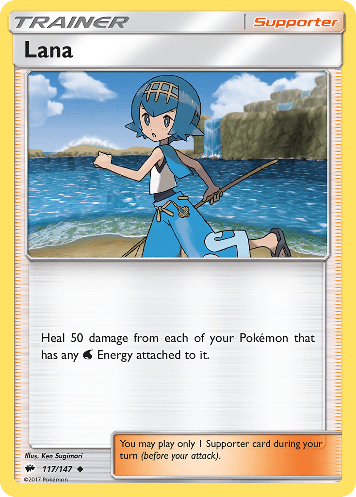 Lana (117/147) [Sun & Moon: Burning Shadows] Pokemon Single Pokémon  | Multizone: Comics And Games