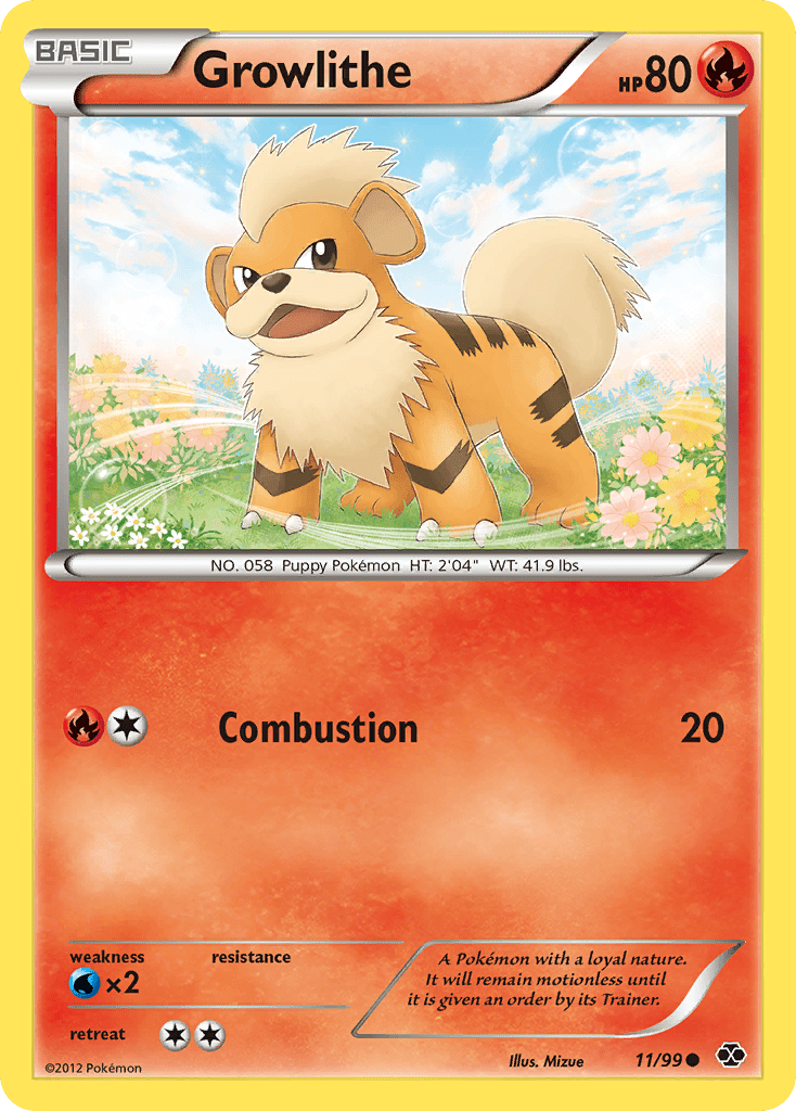Growlithe (11/99) [Black & White: Next Destinies] Pokemon Single Pokémon  | Multizone: Comics And Games