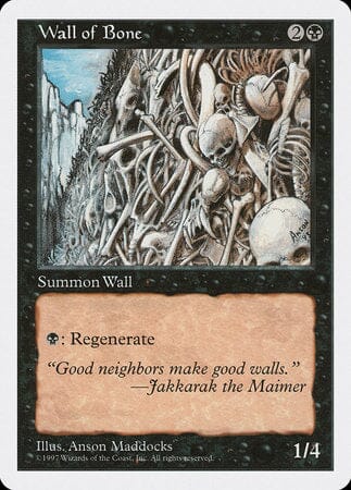 Wall of Bone [Fifth Edition] MTG Single Magic: The Gathering  | Multizone: Comics And Games