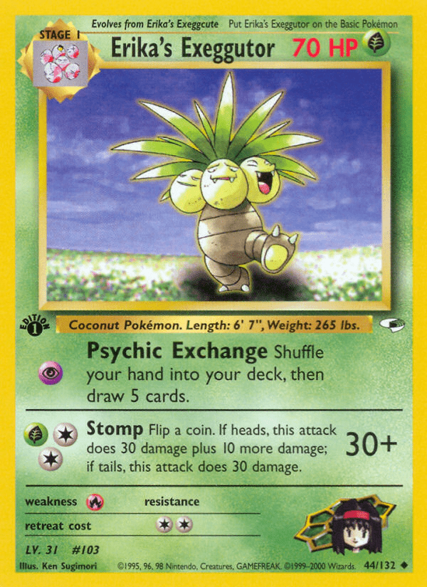Erika's Exeggutor (44/132) [Gym Heroes 1st Edition] Pokemon Single Pokémon  | Multizone: Comics And Games