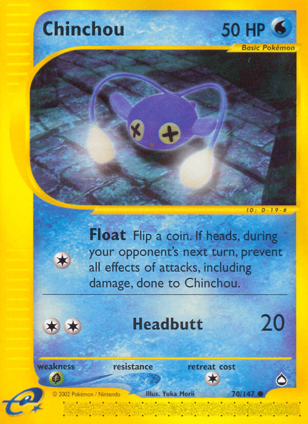 Chinchou (70/147) [Aquapolis] Pokemon Single Pokémon  | Multizone: Comics And Games