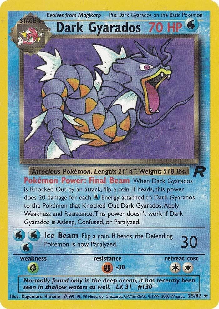 Dark Gyarados (25/82) [Team Rocket Unlimited] Pokemon Single Pokémon  | Multizone: Comics And Games