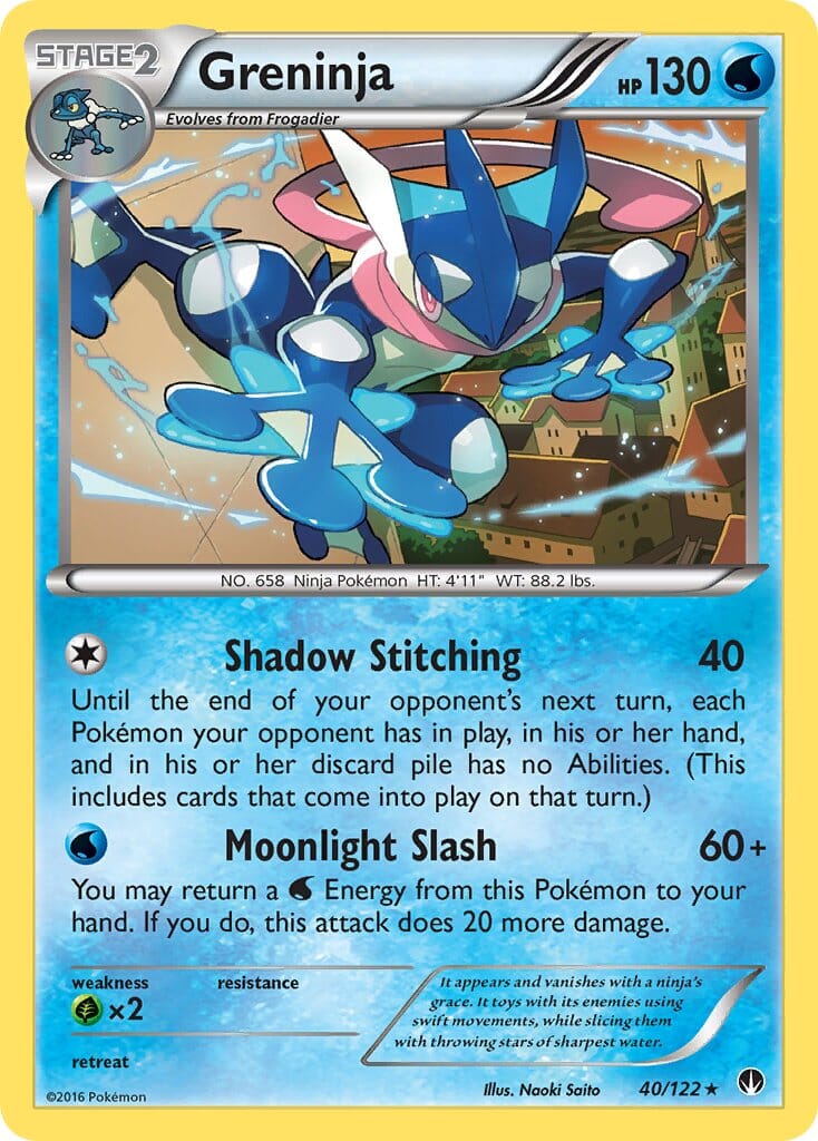 Greninja (40/122) (Theme Deck Exclusive) [XY: BREAKpoint] Pokemon Single Pokémon  | Multizone: Comics And Games