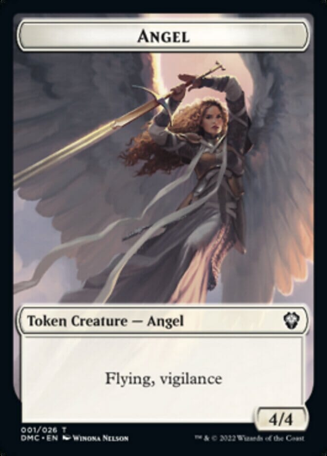 Kavu // Angel Double-sided Token [Dominaria United Commander Tokens] MTG Single Magic: The Gathering  | Multizone: Comics And Games