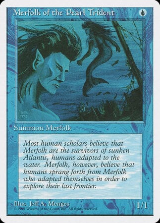 Merfolk of the Pearl Trident [Fourth Edition] MTG Single Magic: The Gathering  | Multizone: Comics And Games