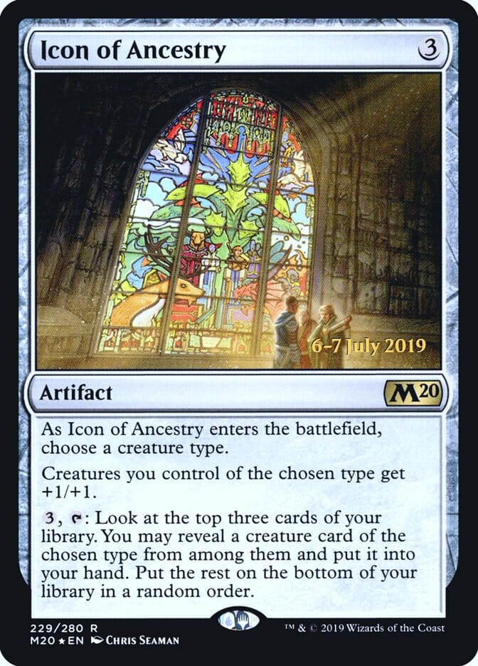 Icon of Ancestry [Core Set 2020 Prerelease Promos] MTG Single Magic: The Gathering  | Multizone: Comics And Games